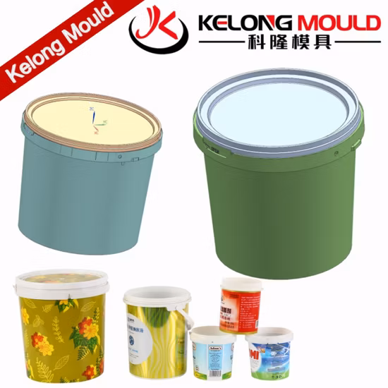 Molde de injeção de balde redondo para alimentos Iml